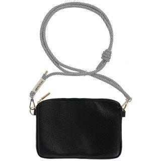 Schwarze Clutch.