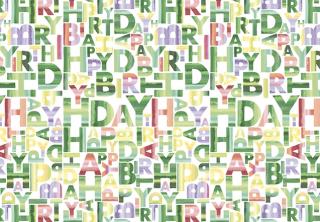 Geschenkpapier mit dem Aufdruck 