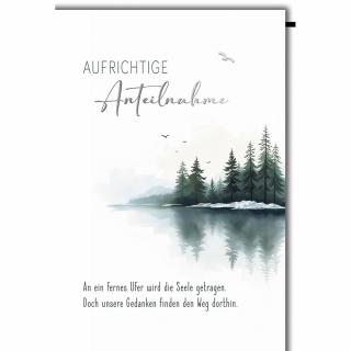 Trauerbilett Aufrichtige Anteilnahme
