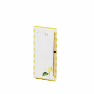 Todo-Liste mit Magnet und bedrucktem Bleistift im La Dolce Vita-Design.