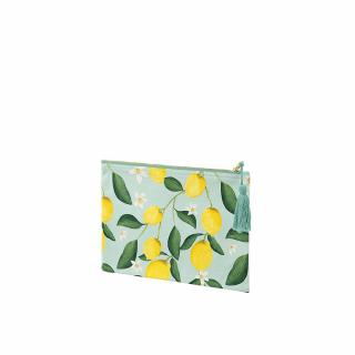 Kosmetiktasche aus der Serie La Dolce Vita in Zitronendesign.